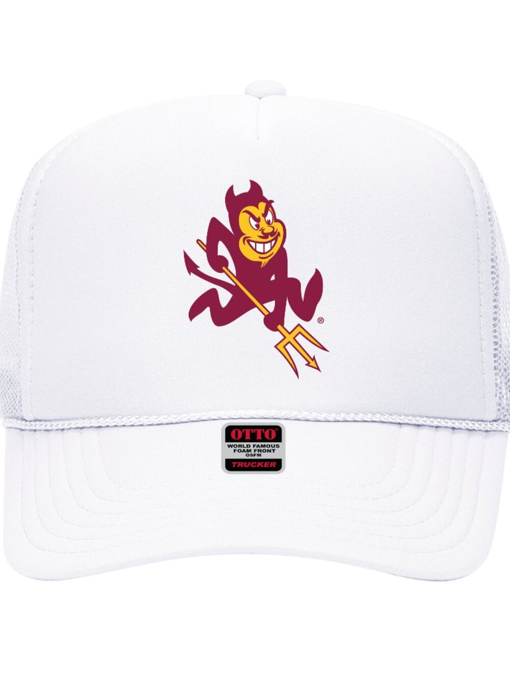 NEW - ARIZONA STATE SUN DEVILS TRUCKER HAT WHITE